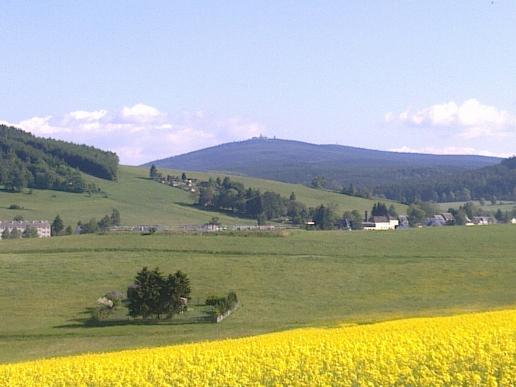 Blick zum Fichtelberg