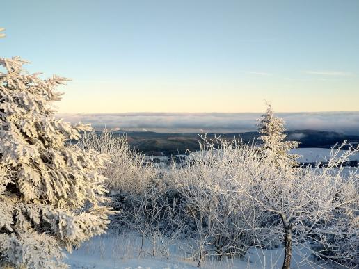 Blick vom Fichtelberg